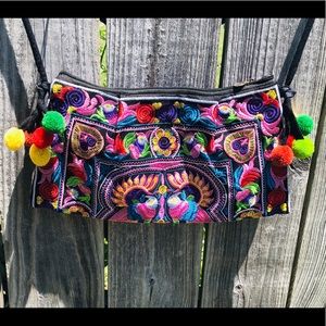 Multicolor Small Embroidered Bag
